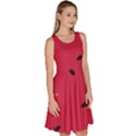 Minimalist Summer Watermelon Wallpaper Knee Length Skater Dress With Pockets View3