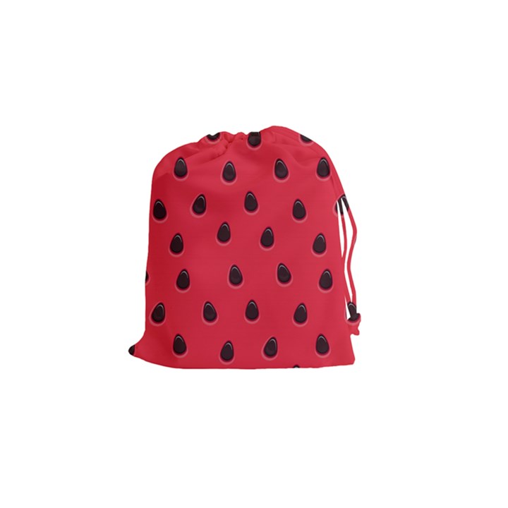 Seamless Watermelon Surface Texture Drawstring Pouch (Small)