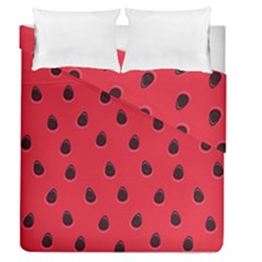 Seamless Watermelon Surface Texture Duvet Cover Double Side (queen Size) by Nexatart