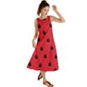 Seamless Watermelon Surface Texture Summer Maxi Dress View1