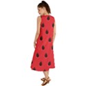 Seamless Watermelon Surface Texture Summer Maxi Dress View2