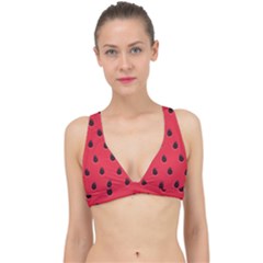 Seamless Watermelon Surface Texture Classic Banded Bikini Top