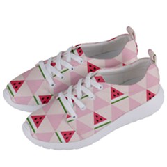 Seamless Pattern Watermelon Slices Geometric Style Women s Lightweight Sports Shoes by Nexatart