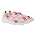 Seamless Pattern Watermelon Slices Geometric Style Women s Slip On Sneakers View3