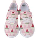 Seamless Pattern Watermelon Slices Geometric Style Women s Velcro Strap Shoes View1