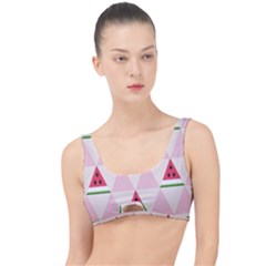 Seamless Pattern Watermelon Slices Geometric Style The Little Details Bikini Top