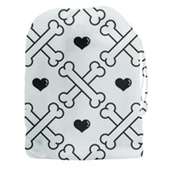 Dog Bone Seamless Pattern Heart Valentine Drawstring Pouch (3xl) by Nexatart