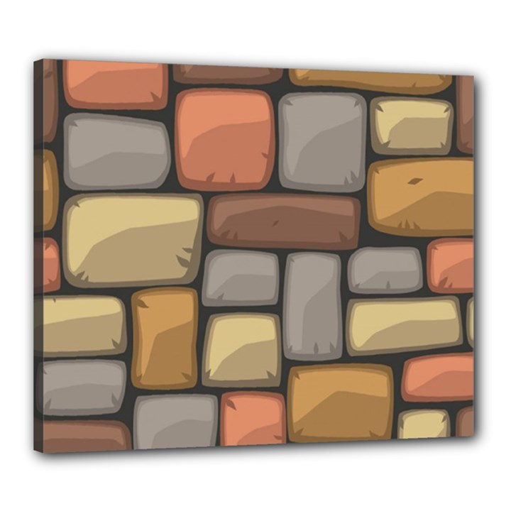 Colorful Brick Wall Texture Canvas 24  x 20  (Stretched)