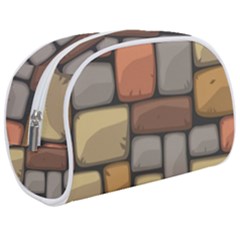 Colorful Brick Wall Texture Makeup Case (medium)