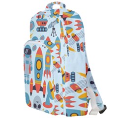 Space Elements Flat Double Compartment Backpack by Nexatart