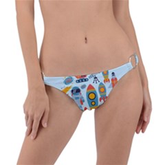 Space Elements Flat Ring Detail Bikini Bottom