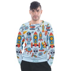 Space Elements Flat Men s Long Sleeve Raglan Tee