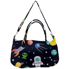 Space Astronomy Decorative Symbols Seamless Pattern Vector Illustration Removal Strap Handbag by Nexatart