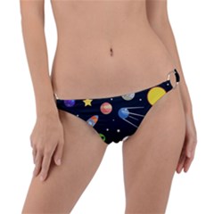 Space Astronomy Decorative Symbols Seamless Pattern Vector Illustration Ring Detail Bikini Bottom