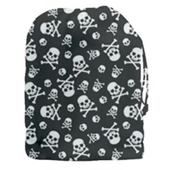 Skull Crossbones Seamless Pattern Holiday Halloween Wallpaper Wrapping Packing Backdrop Drawstring Pouch (3xl) by Nexatart