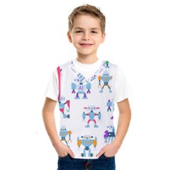 Cute Toy Robotsantennas Wires Seamless Pattern Kids  Sportswear