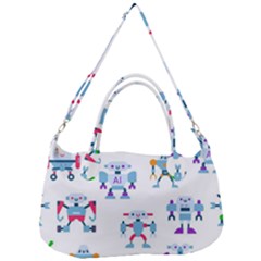 Cute Toy Robotsantennas Wires Seamless Pattern Removal Strap Handbag by Nexatart