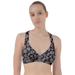 Rock Stone Seamless Pattern Sweetheart Sports Bra by Nexatart