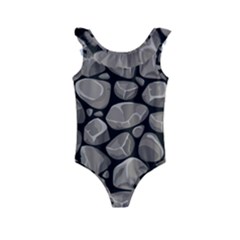 Rock Stone Seamless Pattern Kids  Frill Swimsuit by Nexatart