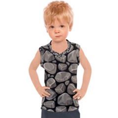 Rock Stone Seamless Pattern Kids  Sport Tank Top