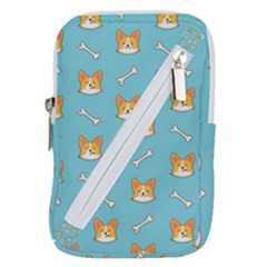 Cute Corgi Dog Face Pattern Belt Pouch Bag (large) by Nexatart