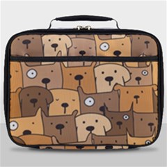 Cute Dog Seamless Pattern Background Full Print Lunch Bag by Nexatart