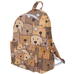 Cute Dog Seamless Pattern Background The Plain Backpack by Nexatart