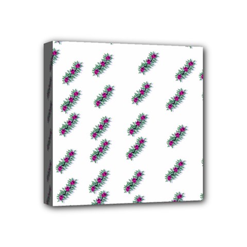 Japan Cherry Blossoms On White Mini Canvas 4  X 4  (stretched) by pepitasart