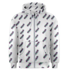 Japan Cherry Blossoms On White Men s Zipper Hoodie by pepitasart