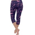 Various Cute Girly Stuff Seamless Pattern Capri Yoga Leggings View4