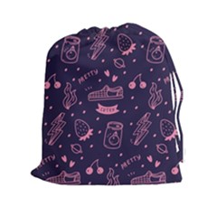 Various Cute Girly Stuff Seamless Pattern Drawstring Pouch (2xl) by Nexatart