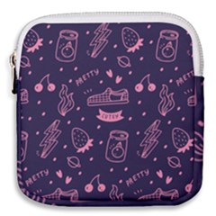 Various Cute Girly Stuff Seamless Pattern Mini Square Pouch by Nexatart