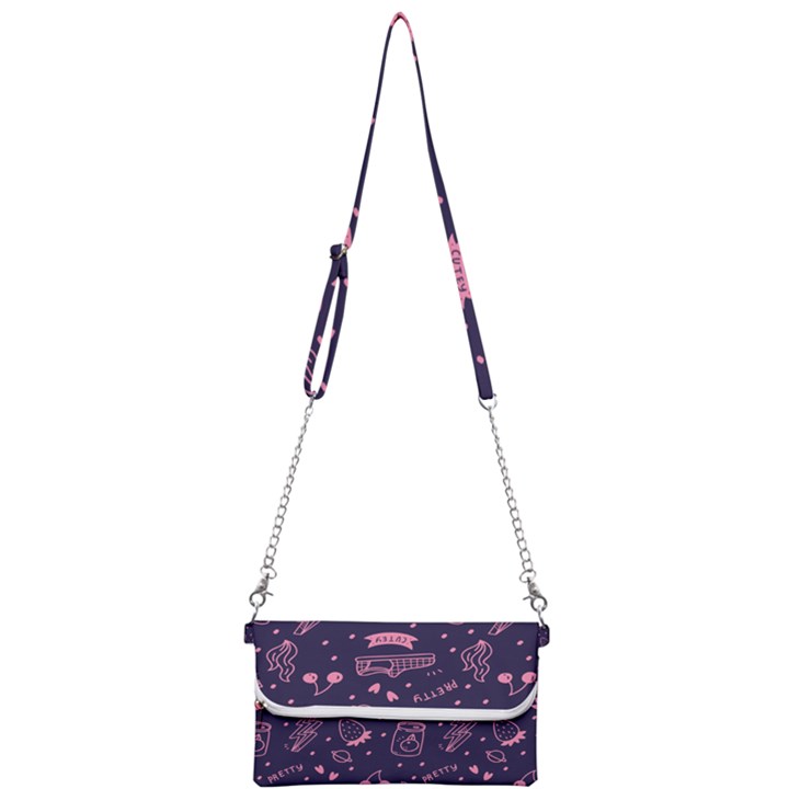 Various Cute Girly Stuff Seamless Pattern Mini Crossbody Handbag