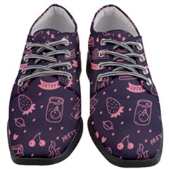 Various Cute Girly Stuff Seamless Pattern Women Heeled Oxford Shoes by Nexatart