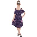 Various Cute Girly Stuff Seamless Pattern Kids  Cut Out Shoulders Chiffon Dress View2