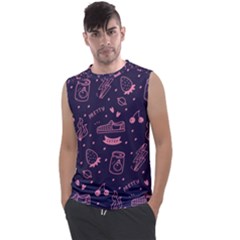 Various Cute Girly Stuff Seamless Pattern Men s Regular Tank Top