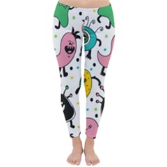 Funny Monster Pattern Classic Winter Leggings by Nexatart