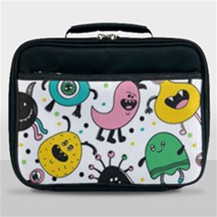 Funny Monster Pattern Lunch Bag by Nexatart