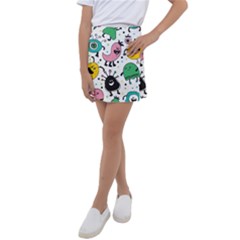 Funny Monster Pattern Kids  Tennis Skirt