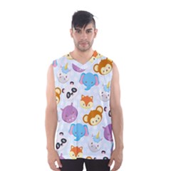 Animal Faces Collection Men s Basketball Tank Top by Nexatart