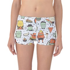 Funny Seamless Pattern With Cartoon Monsters Personage Colorful Hand Drawn Characters Unusual Creatu Boyleg Bikini Bottoms by Nexatart