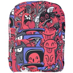 Abstract Grunge Urban Pattern With Monster Character Super Drawing Graffiti Style Vector Illustratio Full Print Backpack by Nexatart