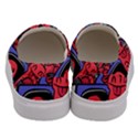 Abstract Grunge Urban Pattern With Monster Character Super Drawing Graffiti Style Vector Illustratio Men s Canvas Slip Ons View4