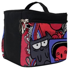 Abstract Grunge Urban Pattern With Monster Character Super Drawing Graffiti Style Vector Illustratio Make Up Travel Bag (big) by Nexatart