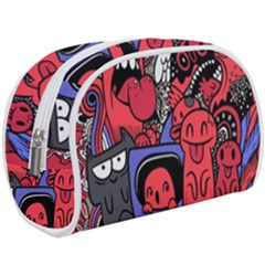 Abstract Grunge Urban Pattern With Monster Character Super Drawing Graffiti Style Vector Illustratio Makeup Case (large)