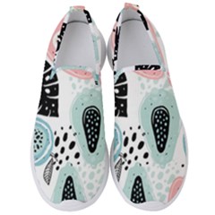 Seamless Pattern With Fruits Men s Slip On Sneakers