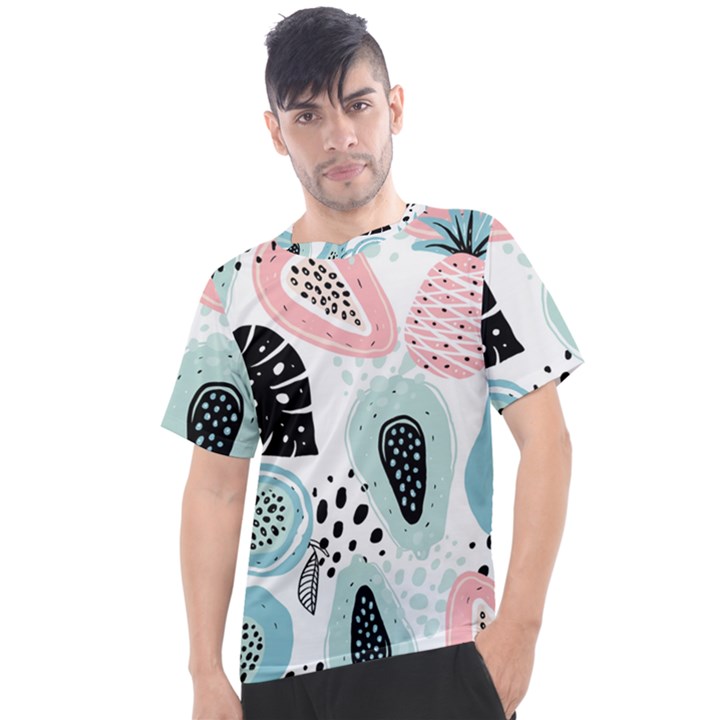 Seamless Pattern With Fruits Men s Sport Top