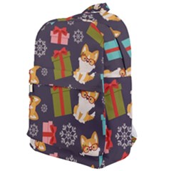 Welsh Corgi Dog With Gift Boxes Seamless Pattern Wallpaper Classic Backpack