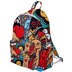 Abstract Grunge Urban Pattern With Monster Character Super Drawing Graffiti Style The Plain Backpack by Nexatart