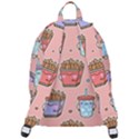 Cute Kawaii Food Seamless Pattern The Plain Backpack View3